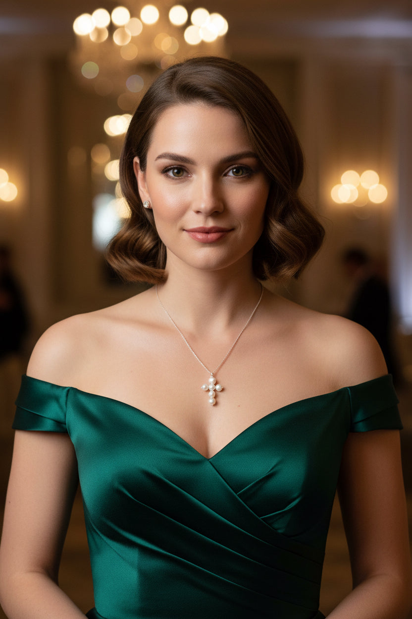 Good News silver necklace