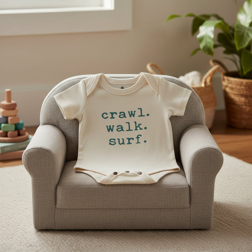 graphic bodysuit | crawl walk surf