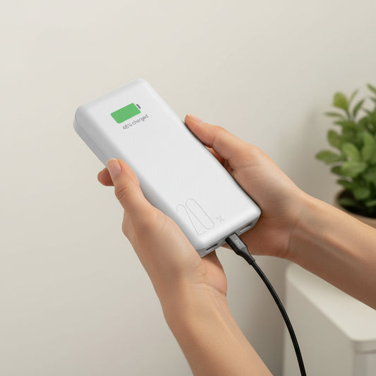 20000mAh External Battery Power Bank Dual USB With LED Flashlight