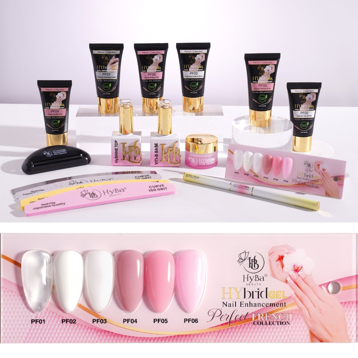 #1 FRENCH Starter Kit Box Set - HyGEL® Hybrid Gel Nail System