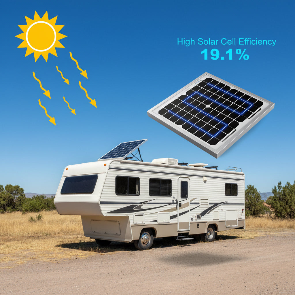 10 Watt 12 Volt Monocrystalline Solar Panel