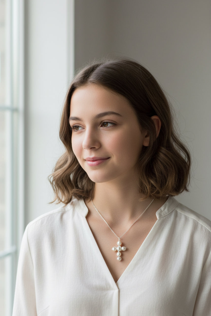 Good News silver necklace
