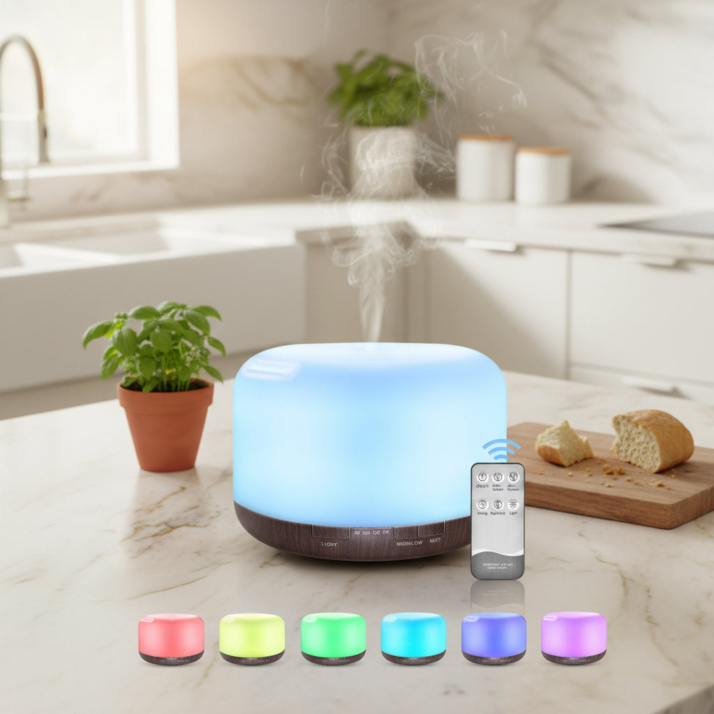 Color Changing Essential Oil Aromatherapy Diffuser With Remote