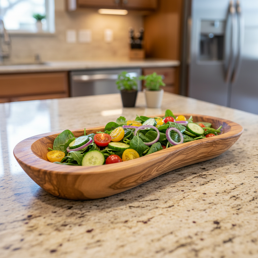 Mediterranean Olive Wood Multi-Purpose Bowl