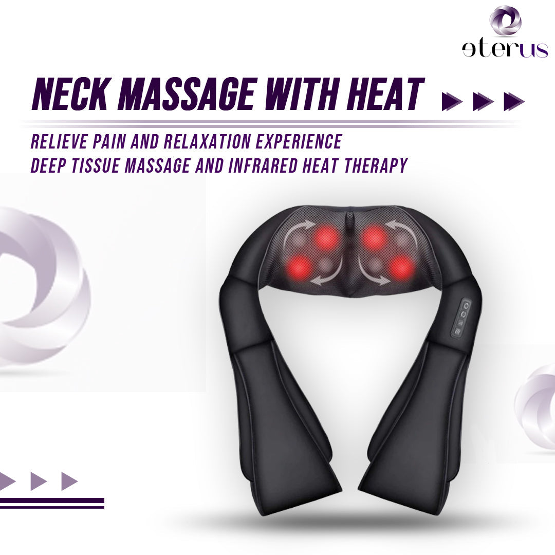 Neck & Shoulder Massager with Heat — Relieve Pain in 15 Minutes at Home