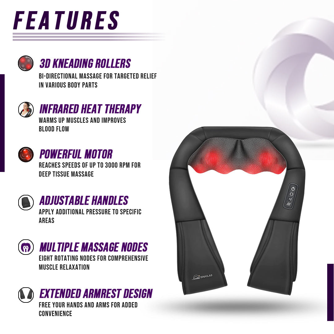 Neck & Shoulder Massager with Heat — Relieve Pain in 15 Minutes at Home