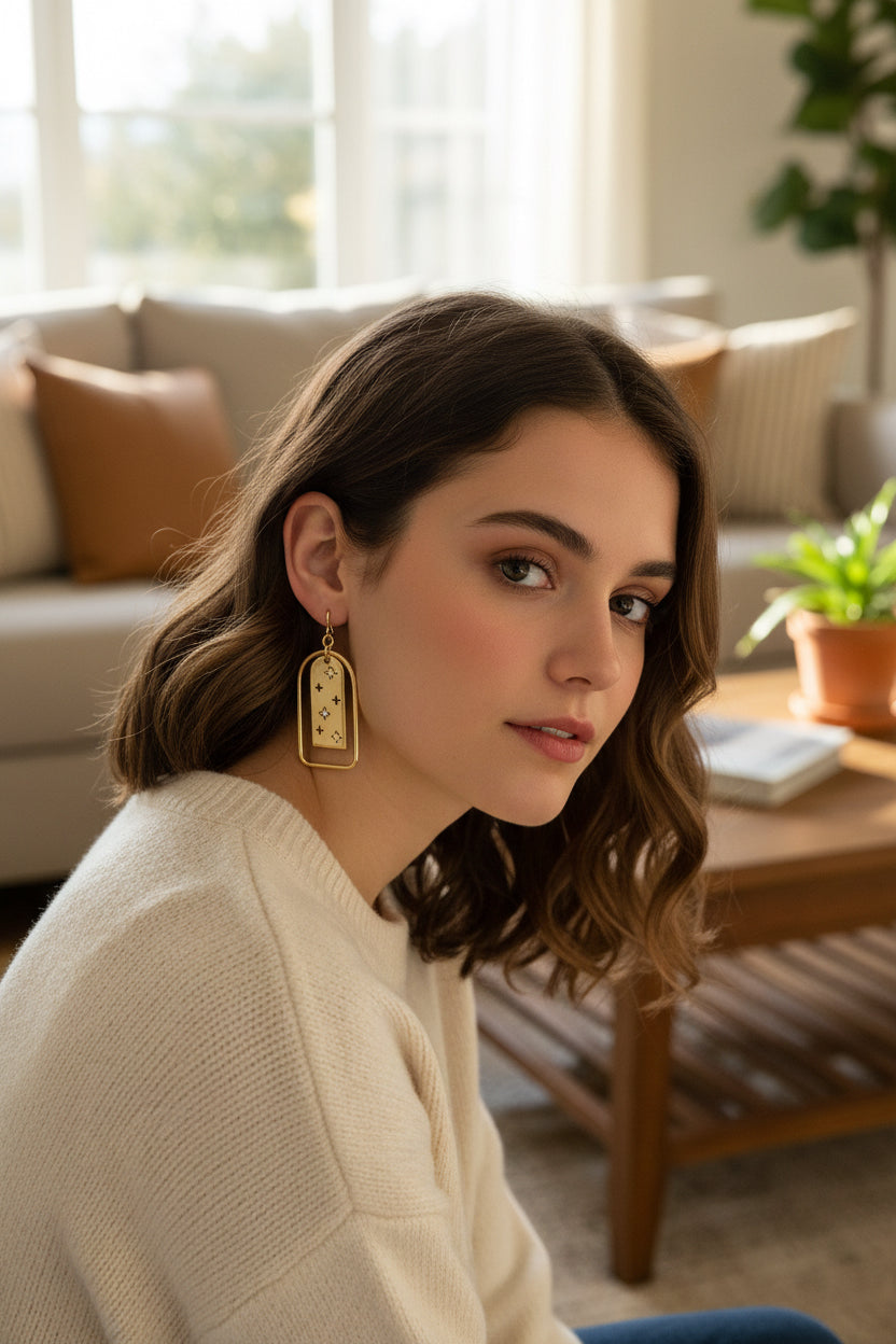 Sitara Starry Archway Earrings