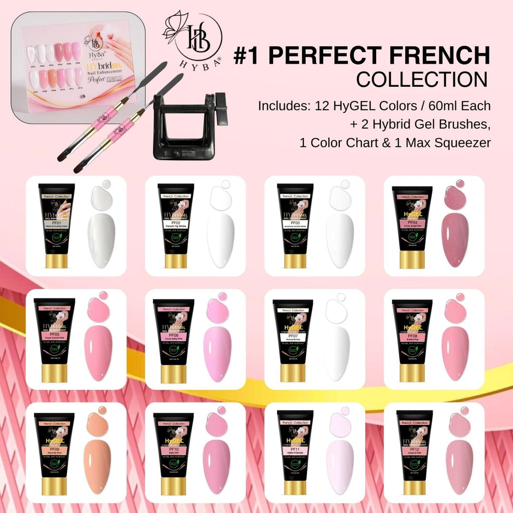 HyGEL® #1 PERFECT FRENCH Full Set - 12 x 60ml Tubes