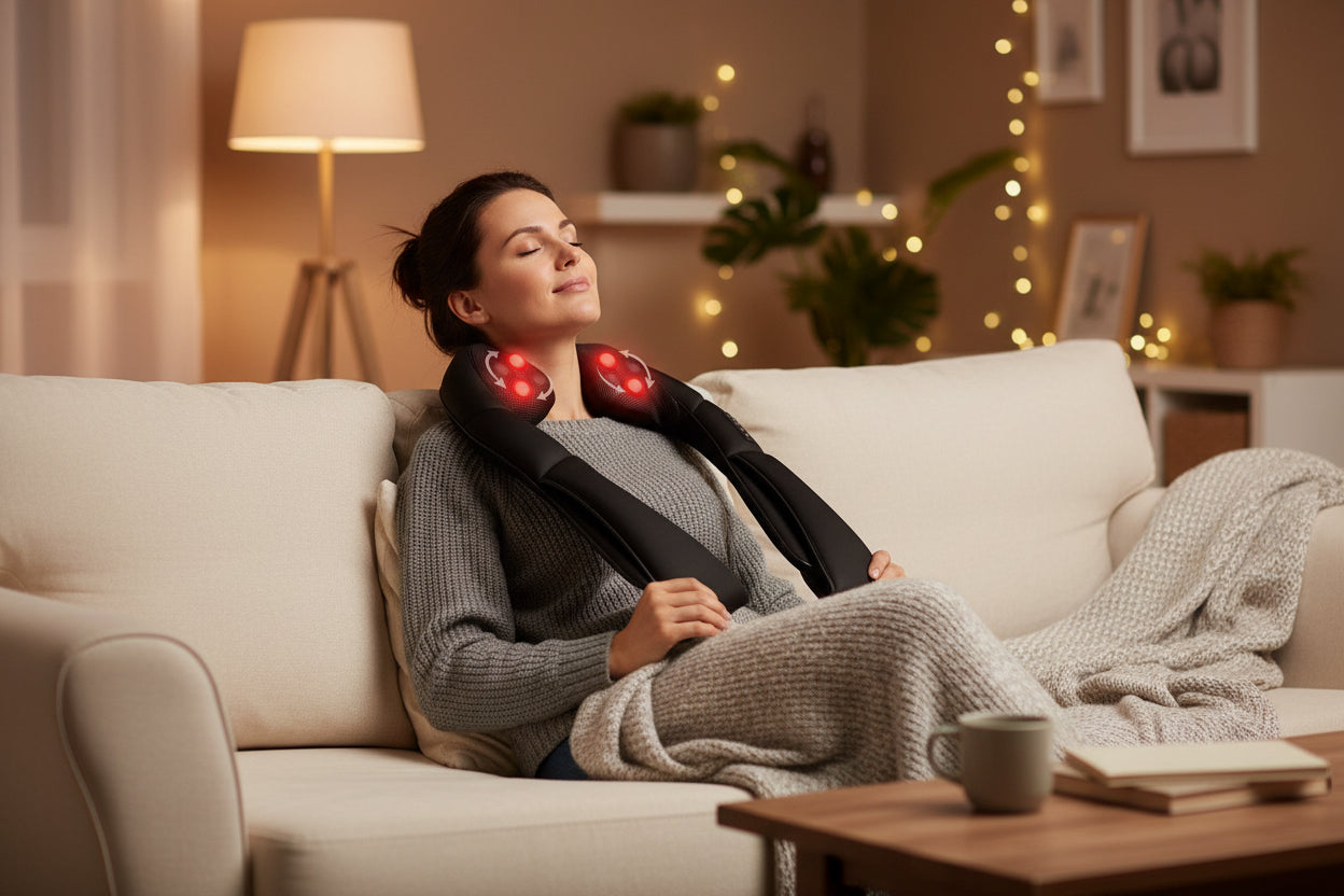 Neck & Shoulder Massager with Heat — Relieve Pain in 15 Minutes at Home