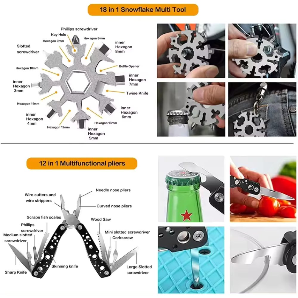 31 Pieces in 1 Bag Survival Gear and Equipment