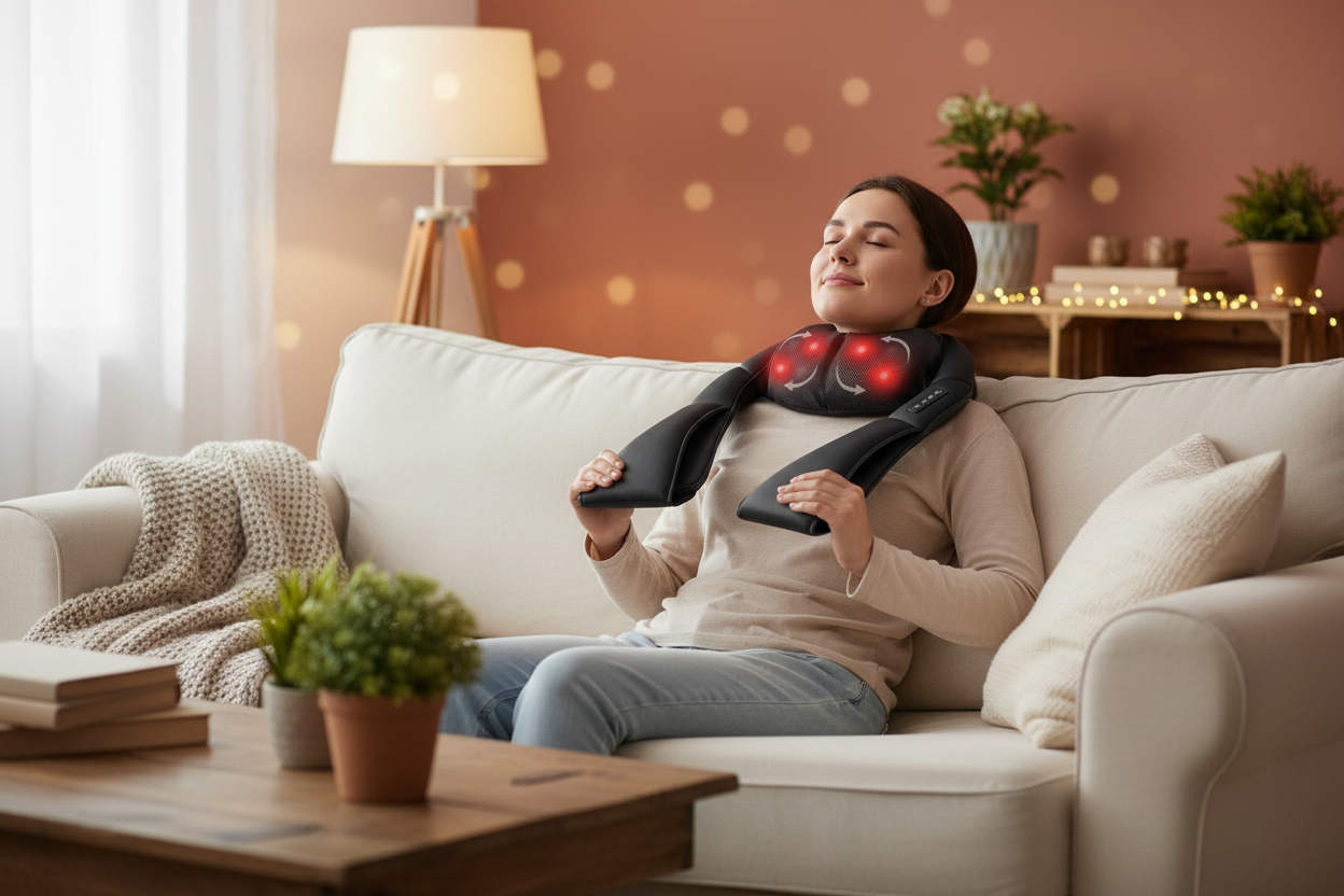 Neck Massager Lifestyle Hero Image