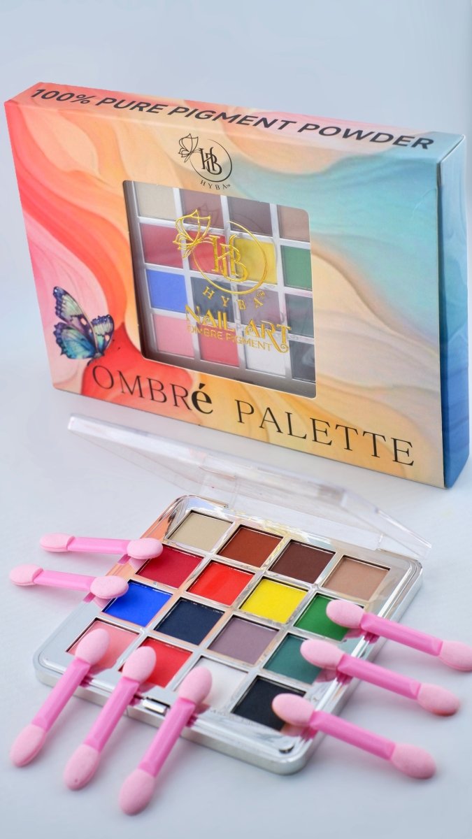 OMBRé Pressed Pigment Powder Palette - 16 Colors Set