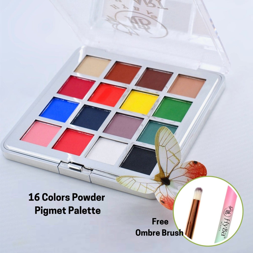 OMBRé Pressed Pigment Powder Palette - 16 Colors Set